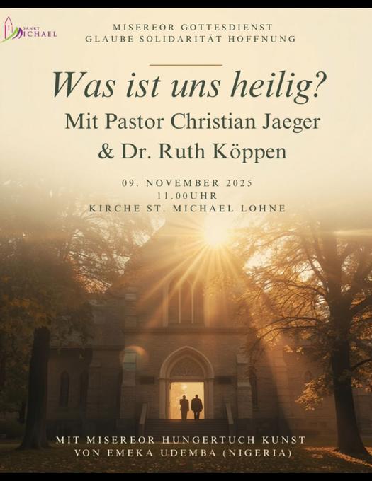 Plakat Gottesdienst mit dem Hungertuch