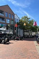 Motorräder auf dem Lohner Marktplatz