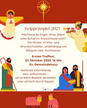Plakat Vorbereitung Krippenspiel 2025