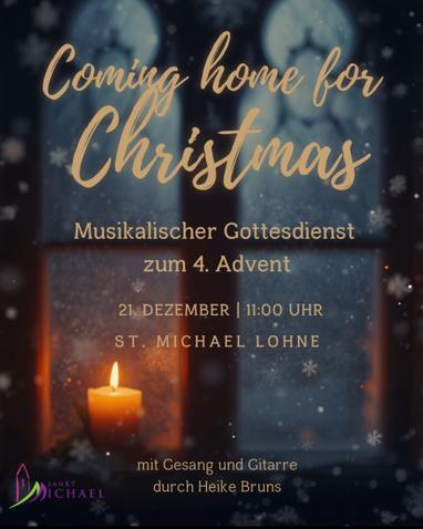 Plakat Gottesdienst zum vierten Advent