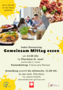Plakat ökumenischer Mittagstisch