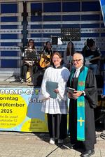 Seelsorgerin Martina Busse und Pfarrer Christian Jaeger