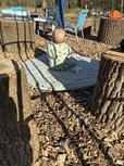 Baby auf Krabbeldecke