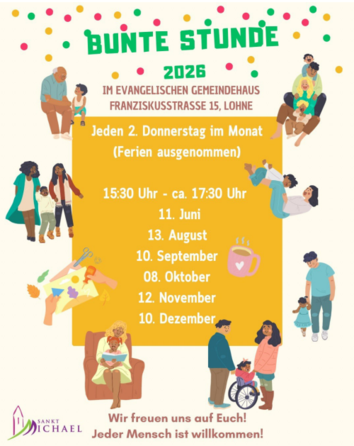 Veranstaltungsplan Bunte Stunde