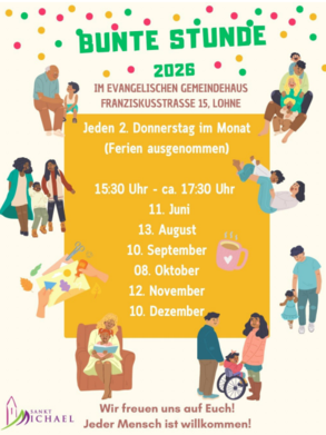 Termine Bunte Stunde 2026