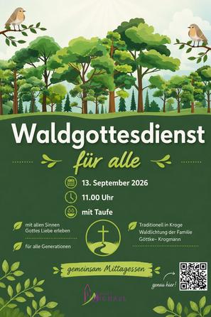 Plakat Waldgottesdienst 136.09.2026