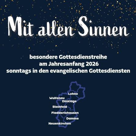 Gottesdienstreihe "Mit allen Sinnen"