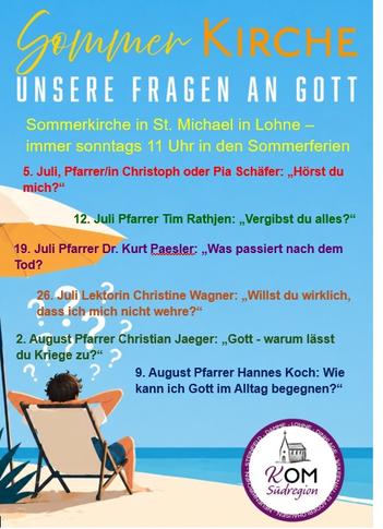 Kalender Sommerkirche 2026