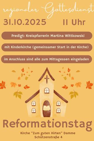 Plakat Reformationsgottesdient 31.10.2025