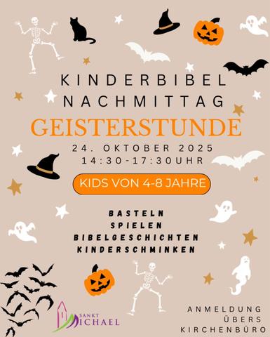 Plakat Kinderbibelnachmittag am 24.10.2025
