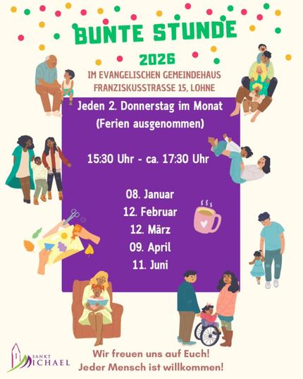 Veranstaltungsplan Bunte Stunde