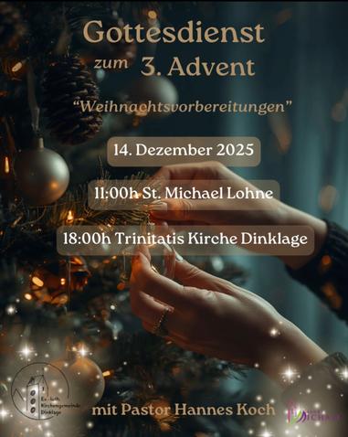 Plakat Gottesdienst am dritten Advent