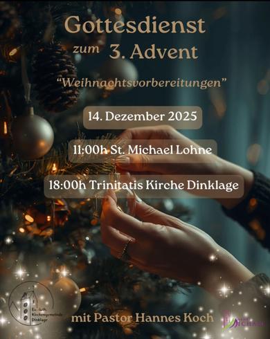 Gottesdienste am 3. Advent